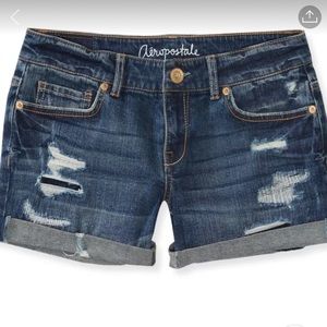 Aeropostale distressed denim shorts